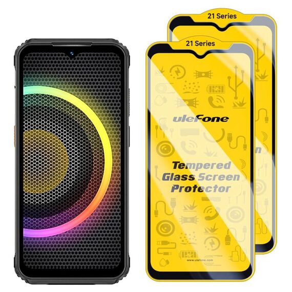 Per Ulefone Armor 21, 2 pezzi/confezione, pellicola protettiva in vetro temperato anti-impronte Ulefone 9H HD