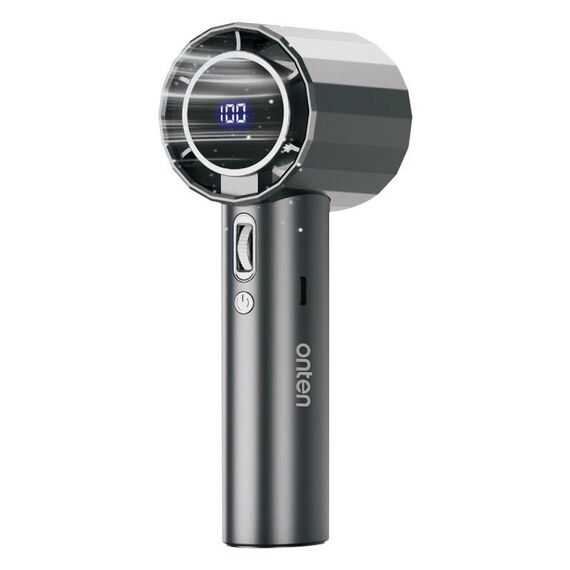 Ventilatore portatile Onten F10 a turbina ad alta velocità a 100 velocità (grigio)