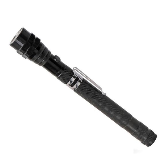 Strumento di riparazione automatica per viti telescopiche multifunzione, pieghevole e leggero, 170 mm-565 mm, 3 LED (nero)