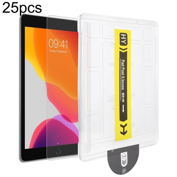 Per iPad 10.2 2021/2020, 25 pellicole in vetro temperato HD antipolvere e di facile installazione
