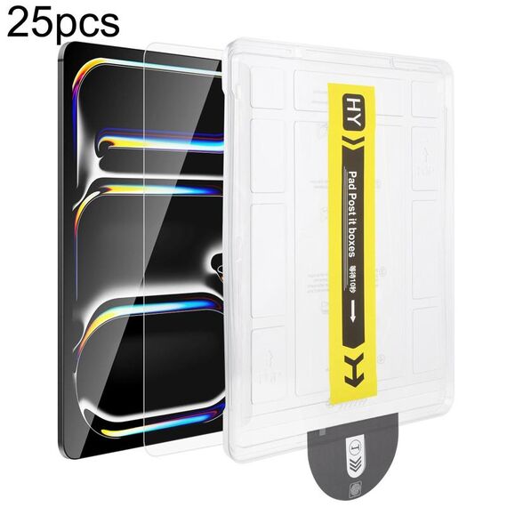 Per iPad Air 13 2024 / iPad Pro 13 2024 25 pezzi Pellicola in vetro temperato HD antipolvere facile da installare