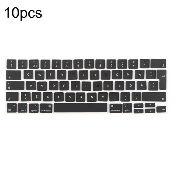 Per MacBook A2251 A2289 A2238 A2338 10 pezzi Tasti grandi per invio Regno Unito, lingua: Svezia