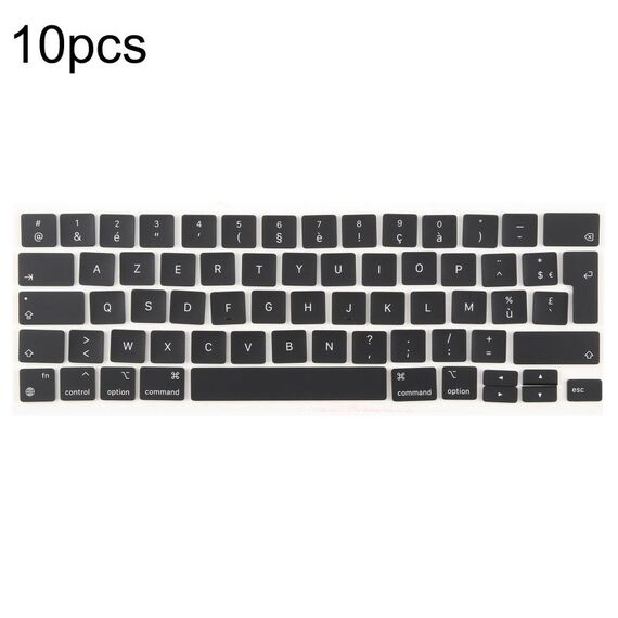 Per MacBook A2251 A2289 A2238 A2338 10 pezzi Tasti grandi per invio Regno Unito, Lingua: Francese