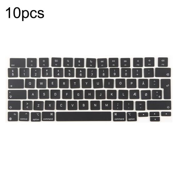 Per MacBook A2442 A2485 A2779 A2780 A2991 A2992 A2918, 10 tasti grandi per il Regno Unito, lingua: Danimarca