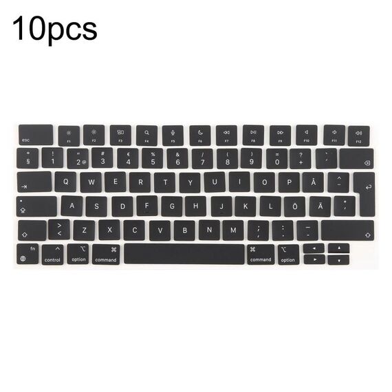 Per MacBook A2442 A2485 A2779 A2780 A2991 A2992 A2918 10 tasti grandi per versione UK Enter, lingua: Svezia