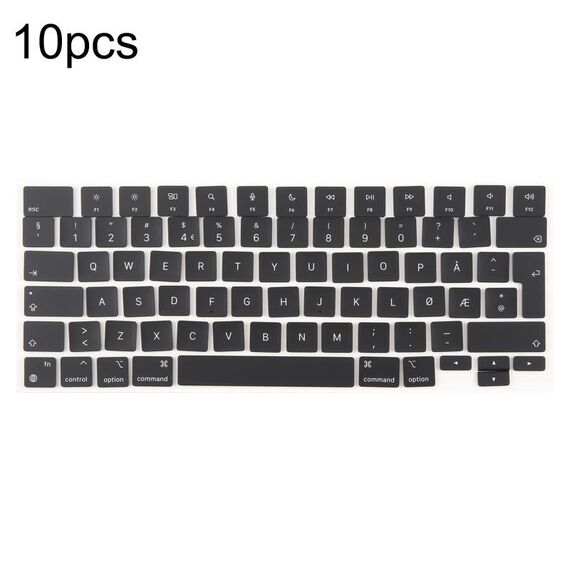 Per MacBook A2442 A2485 A2779 A2780 A2991 A2992 A2918, 10 tasti grandi per il Regno Unito, lingua: Norvegia