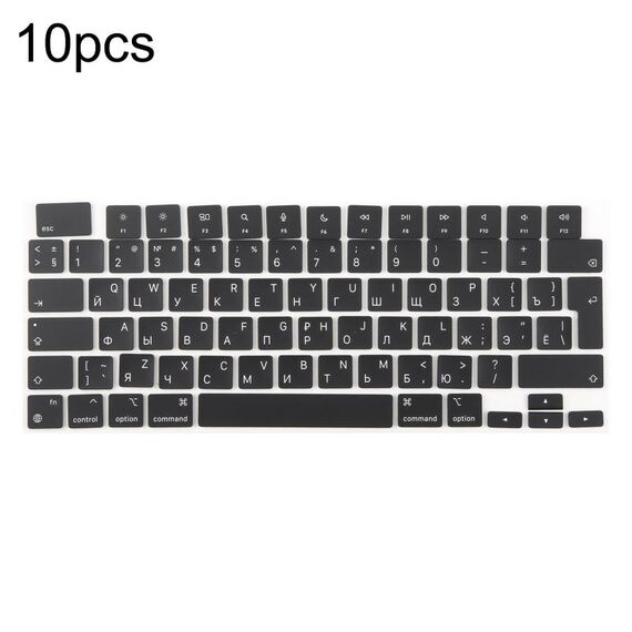 Per MacBook A2442 A2485 A2779 A2780 A2991 A2992 A2918 10 tasti grandi per versione UK Enter, lingua: russo