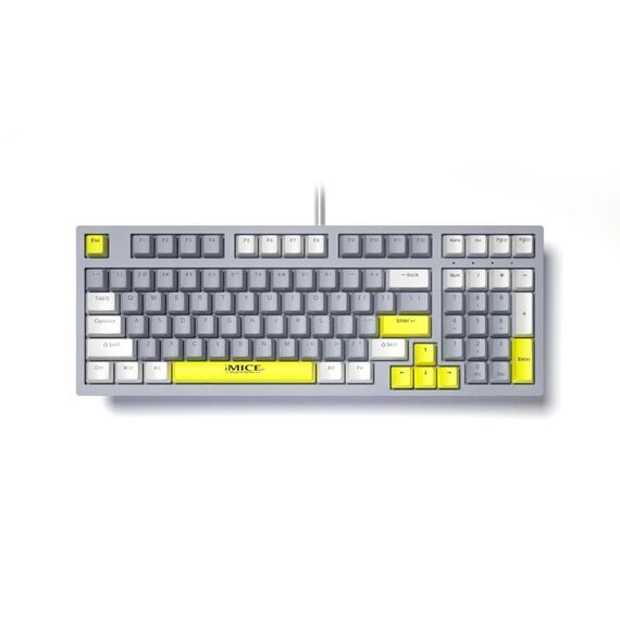 Tastiera da gioco meccanica cablata iMICE GK-500 Type-C (grigia)