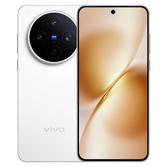 vivo X200s, 16 GB + 512 GB, Face ID / impronta digitale 3D a ultrasuoni, 6,67 pollici OriginOS 5 / Android 15 Dimensity 9400+ Octa Core, OTG, NFC, rete: 5G, supporto Google Play (bianco)