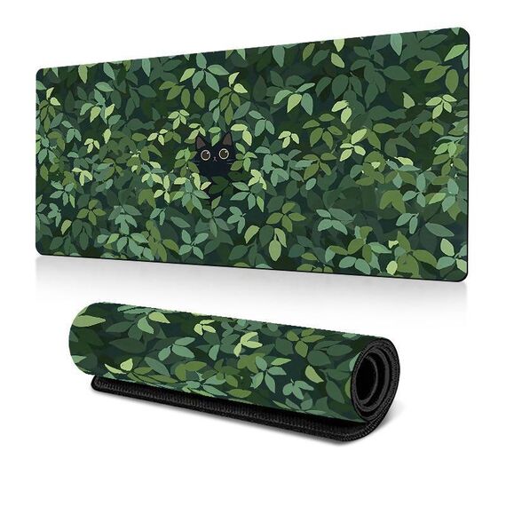 Tappetino per mouse a forma di rana, verde, con base in gomma antiscivolo, per computer portatile, 300x800x3 mm (modello 3)