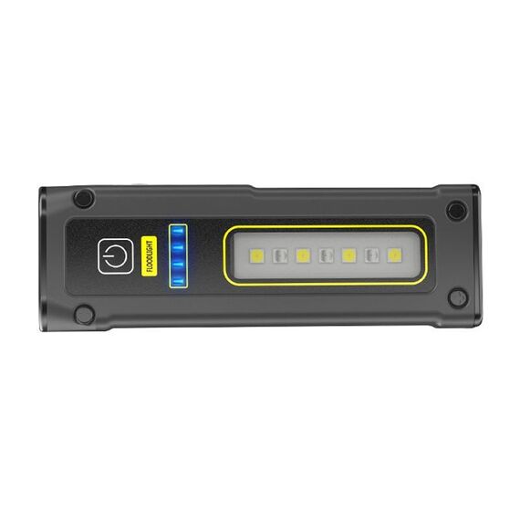 E-SMARTER STD01 COB Lampada da lavoro con display di potenza, lampada di emergenza per riparazioni esterne con mini torcia LED magnetica (grigio)
