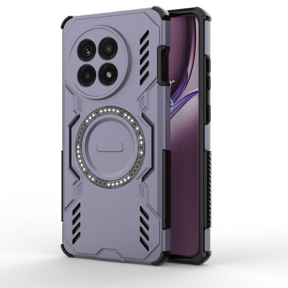 For OnePlus Ace 5 / Ace 5 Pro / 13R Butterfly Armor MagSafe Magnetic Ring Shockproof Phone Case(Purple)
