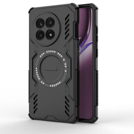 For OnePlus Ace 5 / Ace 5 Pro / 13R Butterfly Armor MagSafe Magnetic Ring Shockproof Phone Case(Black)