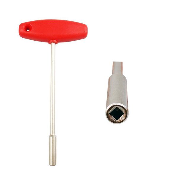 Hidden Spoke T-shaped Wrench Bicycle Tool Socket(Square Hole 3.6mm)