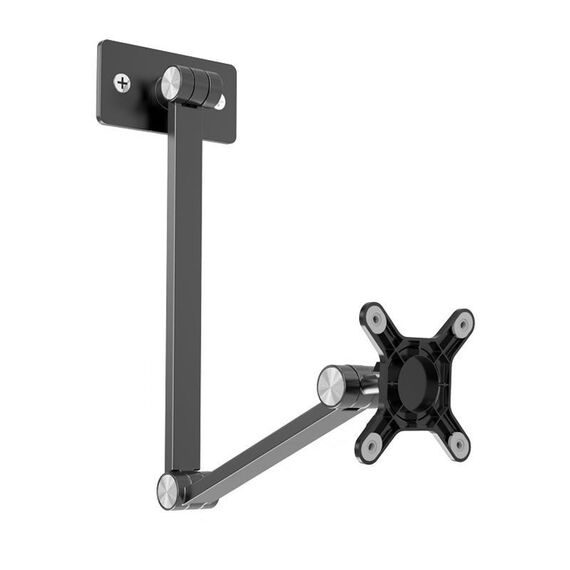 Rotating Aluminum Portable Monitor Stand Tablet Universal Folding Lifting Desktop Holder(Wall Mount Space Gray)