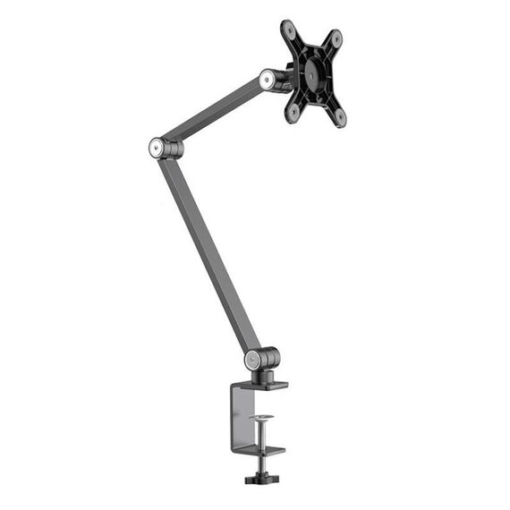 Rotating Aluminum Portable Monitor Stand Tablet Universal Folding Lifting Desktop Holder(Table Clamp Space Gray)