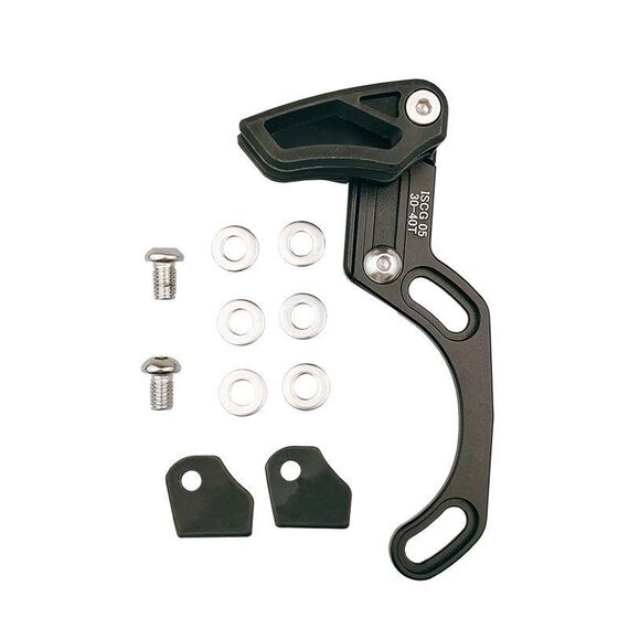 Bicycle Front Derailleur Single-Plate Positive Negative Tooth Chain Guide, Color: ISG05 Model Black