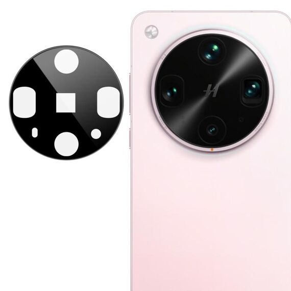 Per OPPO Find X8 Ultra imak Pellicola in vetro per obiettivo fotocamera posteriore versione nera