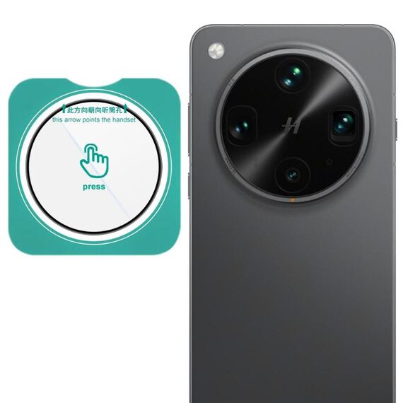 Pellicola per obiettivo della fotocamera posteriore in vetro Imak HD per OPPO Find X8 Ultra, versione autoposizionante