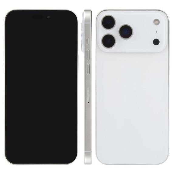 Per iPhone 17 Pro Max, modello di display fittizio non funzionante con schermo nero (bianco)