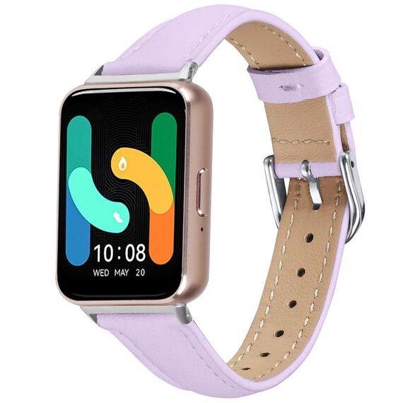 Cinturino in vera pelle per Samsung Galaxy Fit3 Slim (viola chiaro)