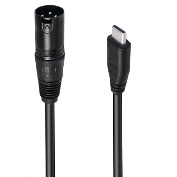 Cavo adattatore audio per microfono JUNSUNMAY da tipo C maschio a XLR femmina, lunghezza: 1 m