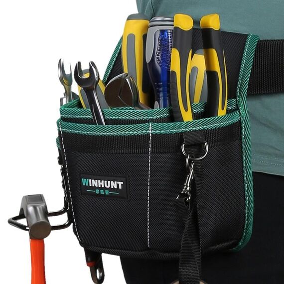 WINHUNT Borsa multifunzionale per attrezzi da elettricista in tela durevole, serie: WH144
