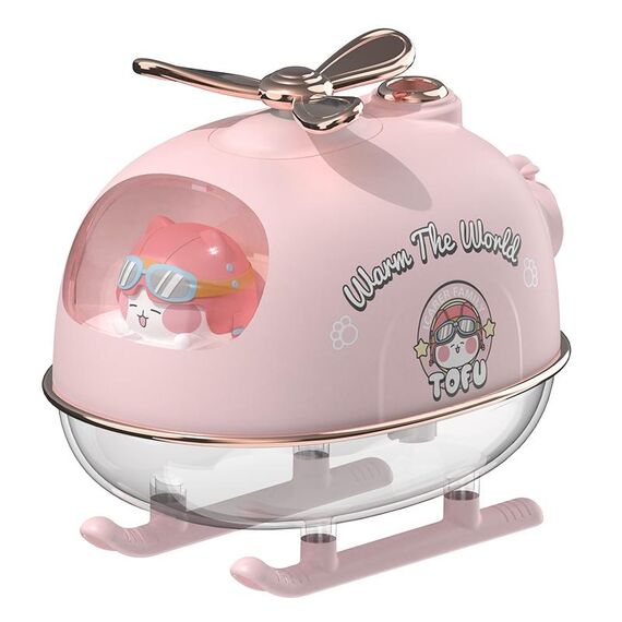 ICARER FAMILY IFJSQ07 Cartoon Nano Spray Umidificatore per luce notturna, Spec: plug-in (rosa)
