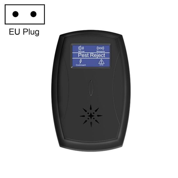 Repeller per insetti ad ultrasuoni muto domestico a bassa potenza, specifica: spina europea (nero)