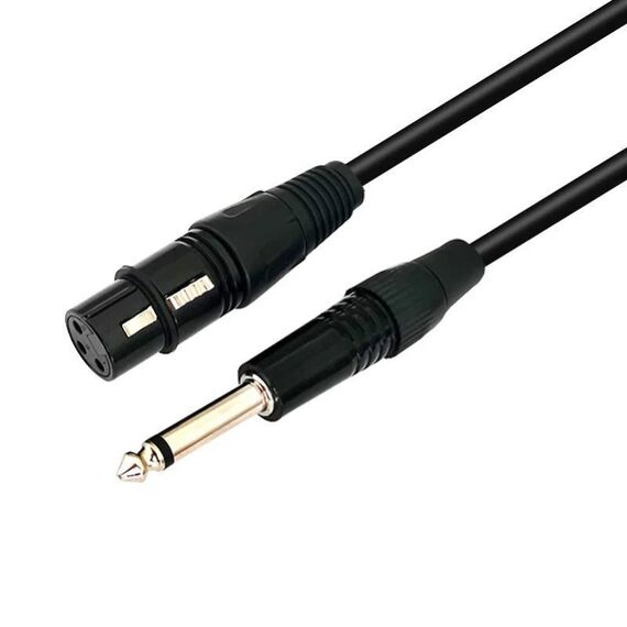 Cavo per altoparlante VEGGIEG XLR a 3 pin, cavo per microfono audio bilanciato, lunghezza: 20 m (da 6,5 ​​mm a XLR femmina)