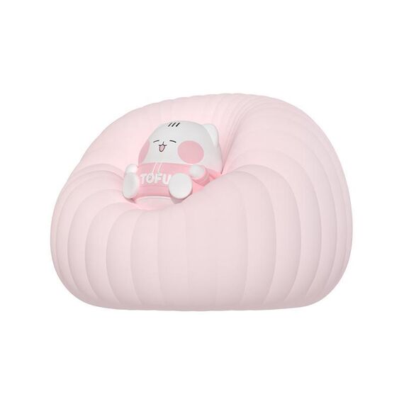 ICARER FAMILY IF-YD01 Lampada da comodino in silicone con luce notturna a forma di cartone animato, per la pappa del bambino (rosa)