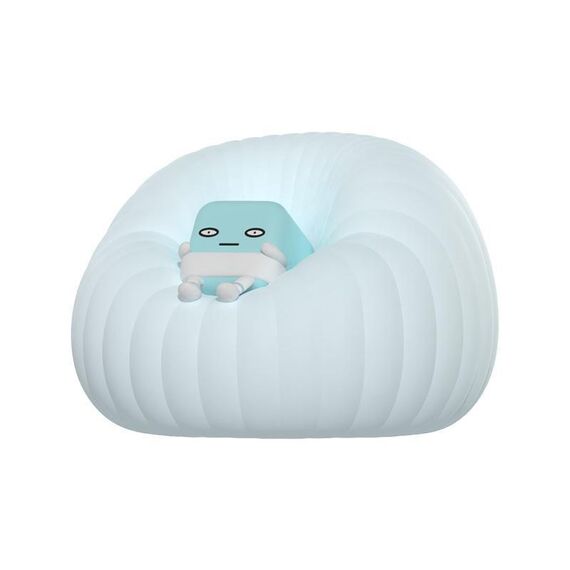 ICARER FAMILY IF-YD01 Lampada da comodino in silicone con luce notturna a forma di cartone animato, per camera da letto e per l'allattamento (blu)