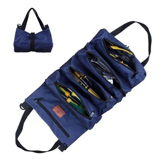 WESSLECO Borsa portaoggetti per attrezzi elettrici in tessuto Oxford (blu)