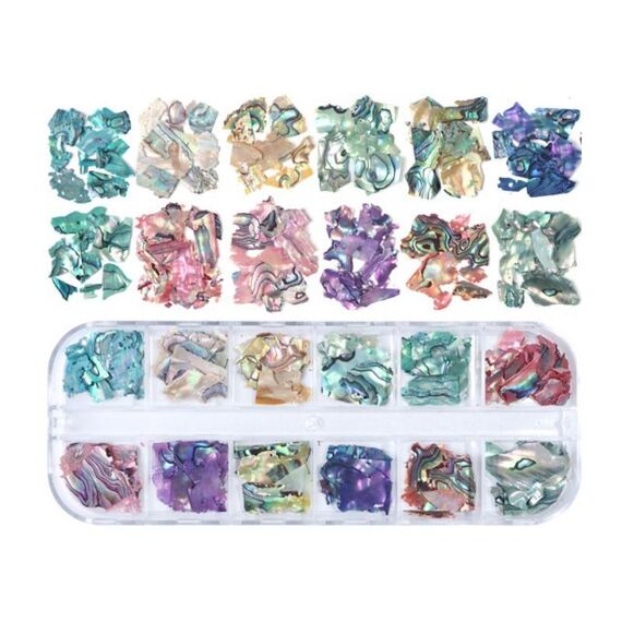 Symphony Flake Mica Flake Shell Nail Art Paillettes, Specifica: BY