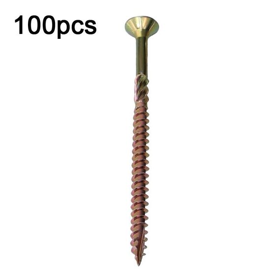 RUITOOL T25 100 pezzi Viti per la lavorazione del legno Viti autofilettanti Torx 5 x 80 mm
