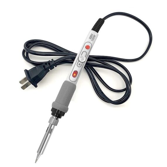 1pc 100W 220V Saldatore elettrico ad alta potenza Strumento per saldatura a temperatura regolabile Spina DEGLI STATI UNITI
