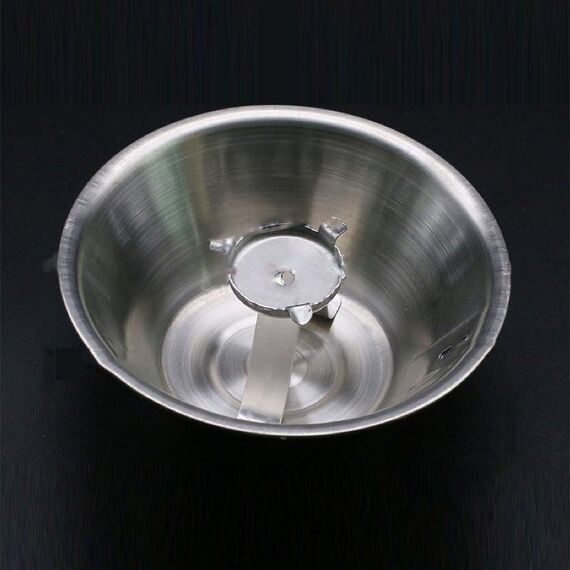 F009 Accessori per cappe aspiranti in acciaio inox a 3 griffe con coppa olio rotonda Scatola di connessione olio