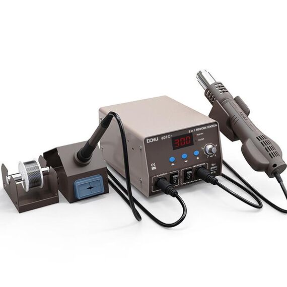 BAKU BA-601C + Display digitale 2 in 1 Saldatore elettrico Scambiatore di calore Manutenzione del telefono cellulare Dissaldatura Spina americana 110 V
