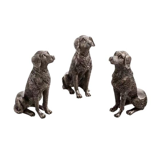 3 pz/set Piedini per vasi di fiori Stand Vasi per piante in resina a forma di animale Riser Pad (Cane)