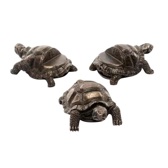 3 pz/set Piedini per vasi di fiori Supporto per vasi per piante in resina a forma di animale Riser Pad (tartaruga)