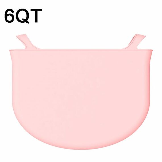 Fodere per pentola a cottura lenta in silicone da 6 QT Fodere riutilizzabili per pentole di coccio a prova di perdite (rosa)