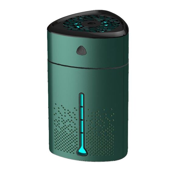 Silenzioso USB plug-in agli ioni d'argento purificante umidificatore domestico luce notturna atomizzatore, colore: verde