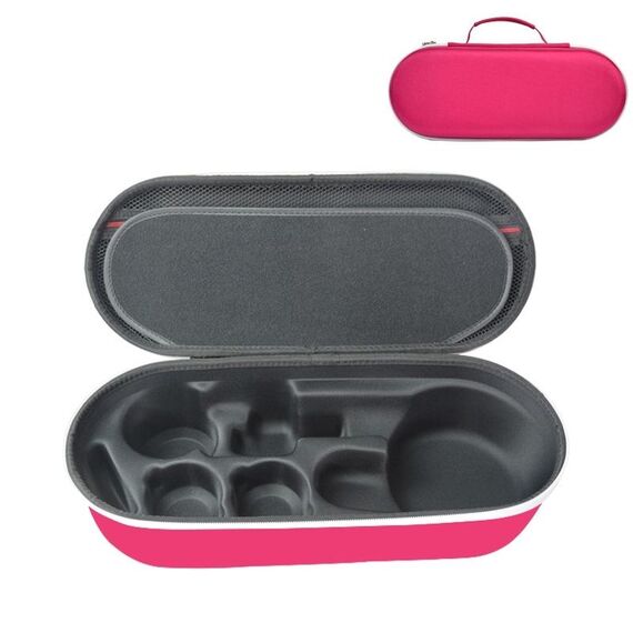 Per Dyson HD03/HD08/HD15 Asciugacapelli Scatola portaoggetti Custodia rigida in EVA (Rosa rossa)