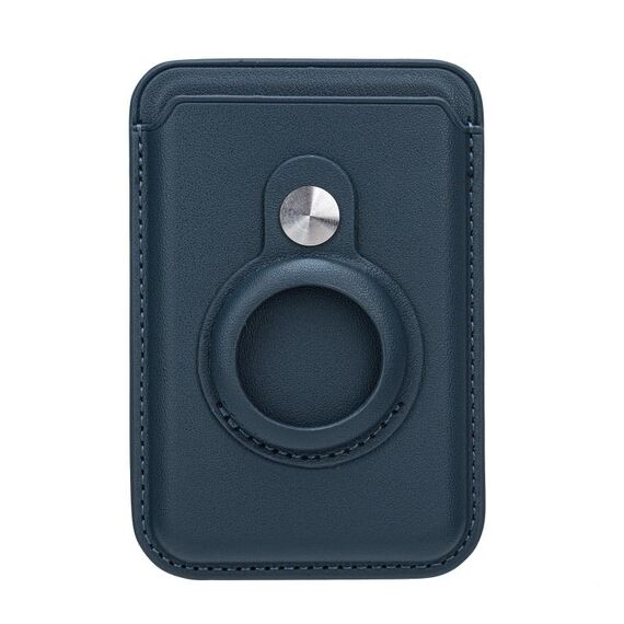 Per Airtag Positioner Fiber Card Clip antifurto Card Tracker Cover di protezione, dimensioni: magnetico (blu)