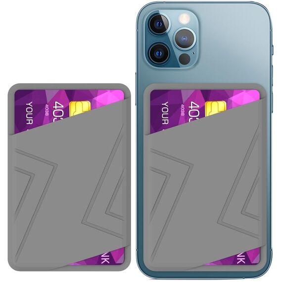 Custodia per carte adesive in silicone AhaStyle PT133-C (grigio)