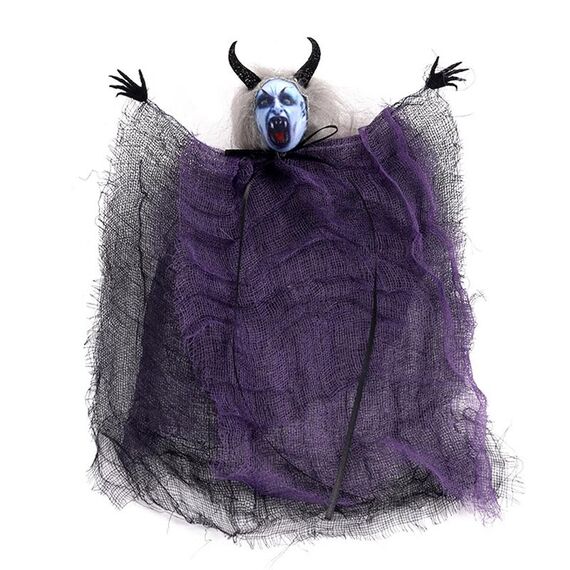 Decorazioni di Halloween Horror Evil Ghost Doll Ciondolo Decorazione della casa stregata Puntelli (Viola)