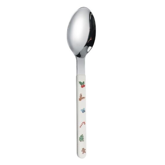 Posate natalizie per cartoni animati. Stoviglie con manico a clip, stile: cucchiaio