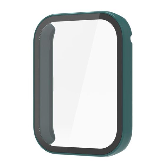 Per Xiaomi Mi Band 8 Pro PC + custodia protettiva per orologio integrata con pellicola temperata (verde scuro)