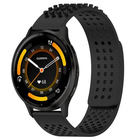 Per cinturino in silicone traspirante con punti 3D Garmin Venu 3 da 22 mm (nero)