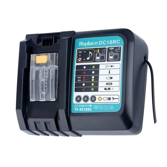 LUOMASHI Per caricabatterie Makita 18V al litio, modello: spina UK